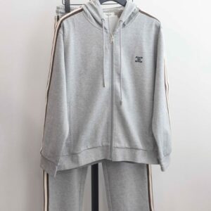 셀린느 [CELINE] 트리오페 디테일 후드 집업 트레이닝 세트