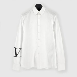 발렌티노 V로고 옥스포드 셔츠