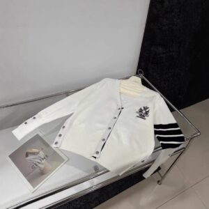 크롬하츠 산스크리트 크로스 V넥 가디건 스웨터