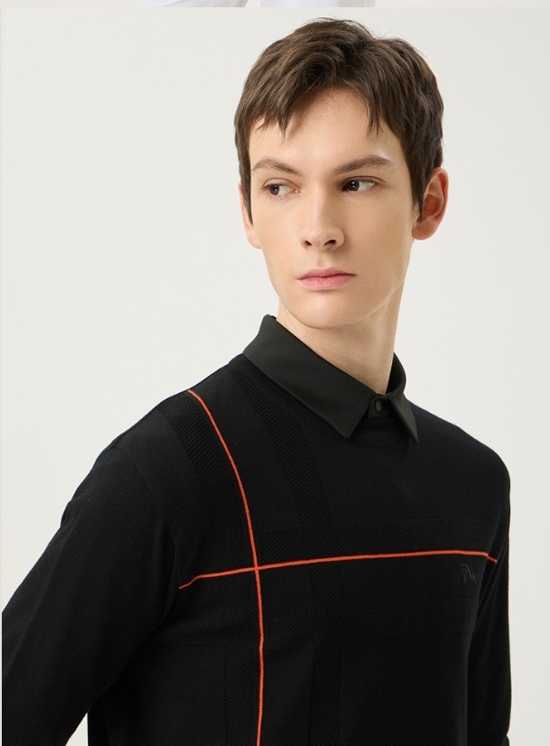 PXG PATTERN ROUND PULLOVER KNIT 패턴 라운드 풀오버 니트