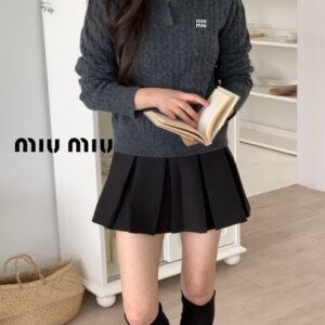 미우미우 케이블 오픈 카라니트