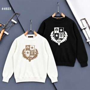 로로피아나 남성 로얄 크레스트 엠브로이더리 니트 풀오버