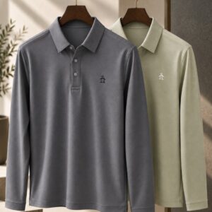 먼싱웨어(Munsingwear) 남성 프리미엄 자카드 골프 카라티