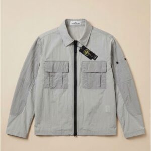 스톤아일랜드 [STONE ISLAND] 나일론 메탈 집업 셔츠 자켓