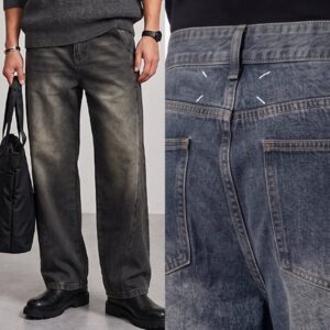마르지엘라 절개라인 데님팬츠