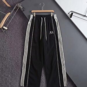 발렌시아가 [ B*lenciaga ] 수입 스트레이트 레그 로고 자수 셀 트랙 팬츠