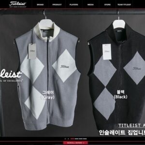 타이틀리스트 인술레이트 집업 니트베스트