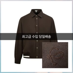 로에베 투톤 울개버딘 블루종 재킷