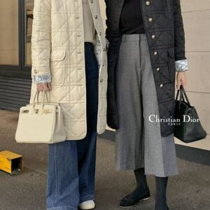 디올 퀼팅패턴롱자켓