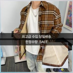 버버리 블러 체크 셔츠 아우터