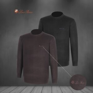로로피아나 로고자수 니트 스웨터
