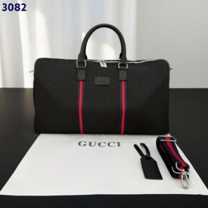 구찌 패브릭 GG패턴 트래블 보스턴백 (블랙)