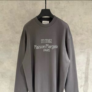 마르지엘라 MM6 헤비웨이트 워싱 자수 롱슬리브