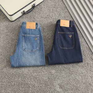 로로피아나 신상 여성 LP자수 스판 데님진