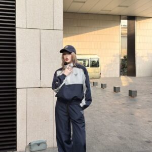 프라다 여성 밀라노 배색 우븐세트