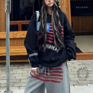 크롬하츠 성조기후드티