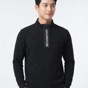 어메이징크리 [AMAZINGCRE] 울 하이브리드 반집업 셔츠