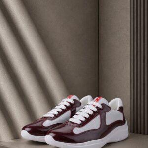 프라다 [PRADA] 수입프리미엄급 아메리카 컵 페이턴트 가죽 및 기능성 소재 스니커즈
